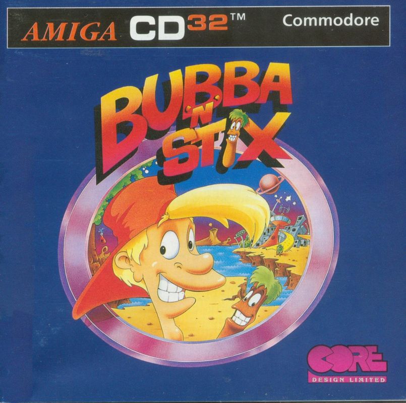 Bubba 'N' Stix box art for Amiga CD32